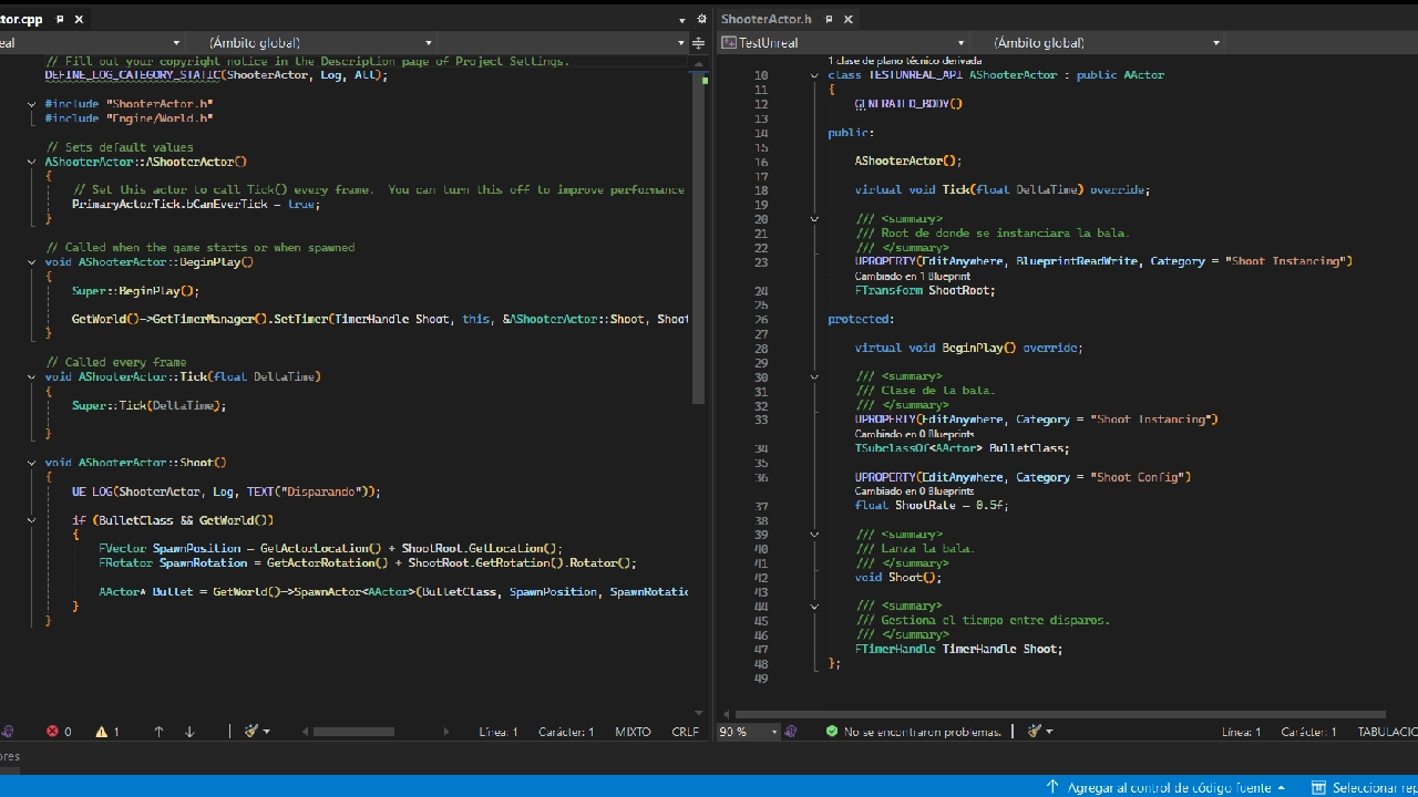 Lenguaje C++ en Unreal
